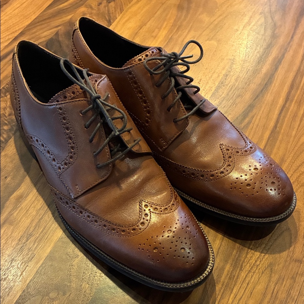 Cole Haan Brown Leather Oxfords